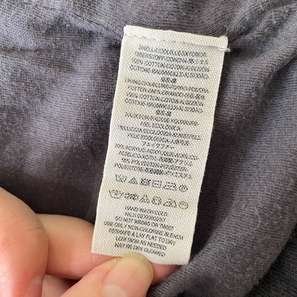 { Free People Outerwear } Oversized Midi Navy Sweatshirt Jacket - Picture 9 of 10